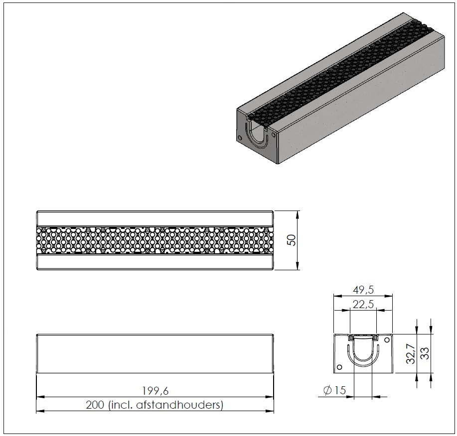 Concrete channel with grating - photos 2