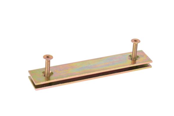 Light steel connectors for ground protection mats