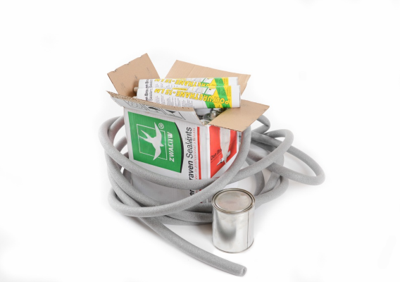 Concrete sealant + backing filler + adhesive primer