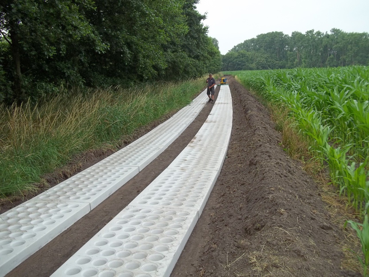Concrete grass paver